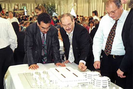 Model of the new building in Bad Mergentheim