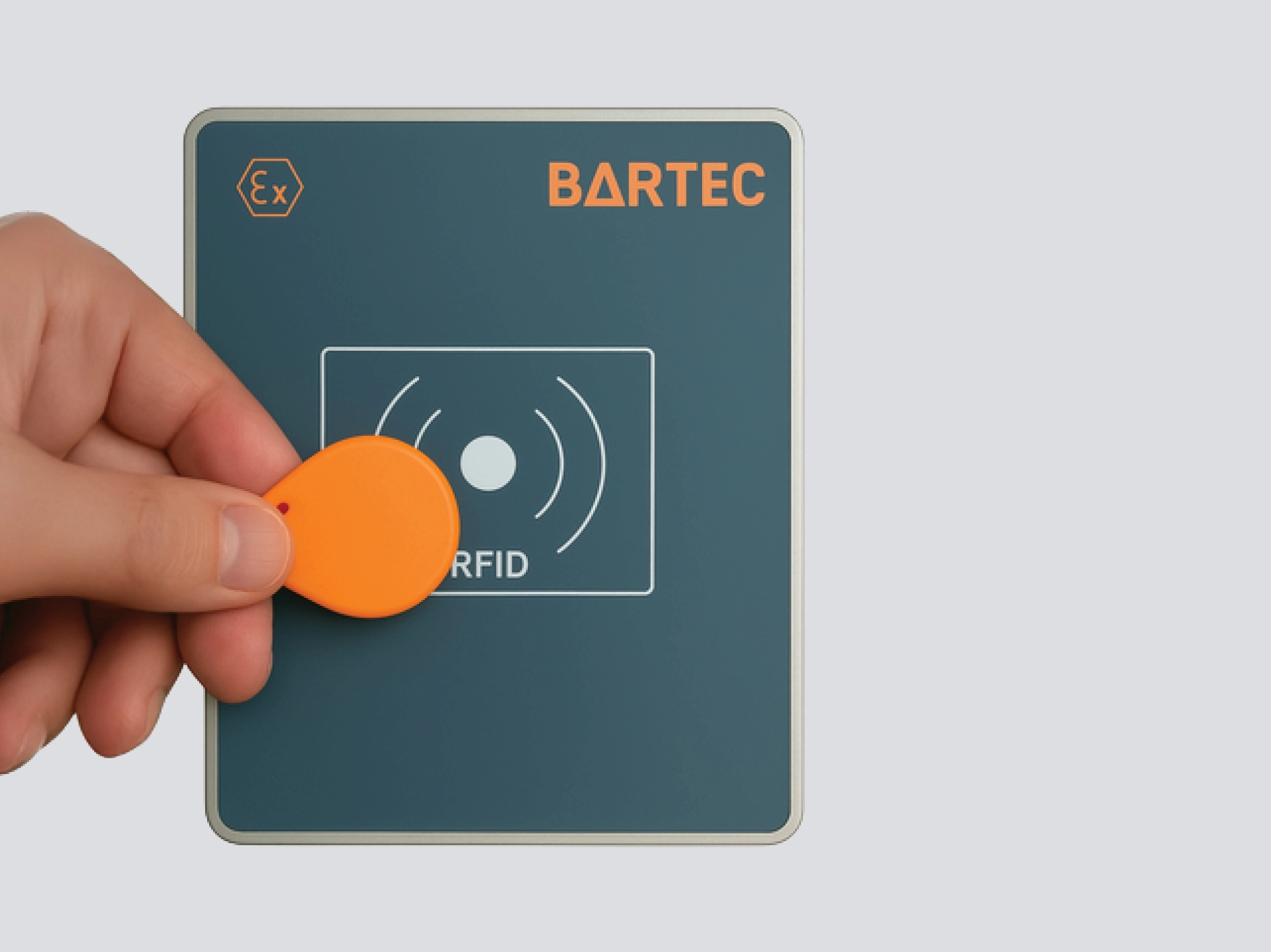 BARTEC RFID technology, the MODEX RFID front cover.