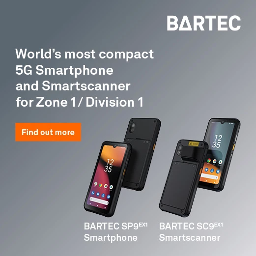BARTEC Smartphone SP9EX1 and BARTEC Smartscanner SC9EX1