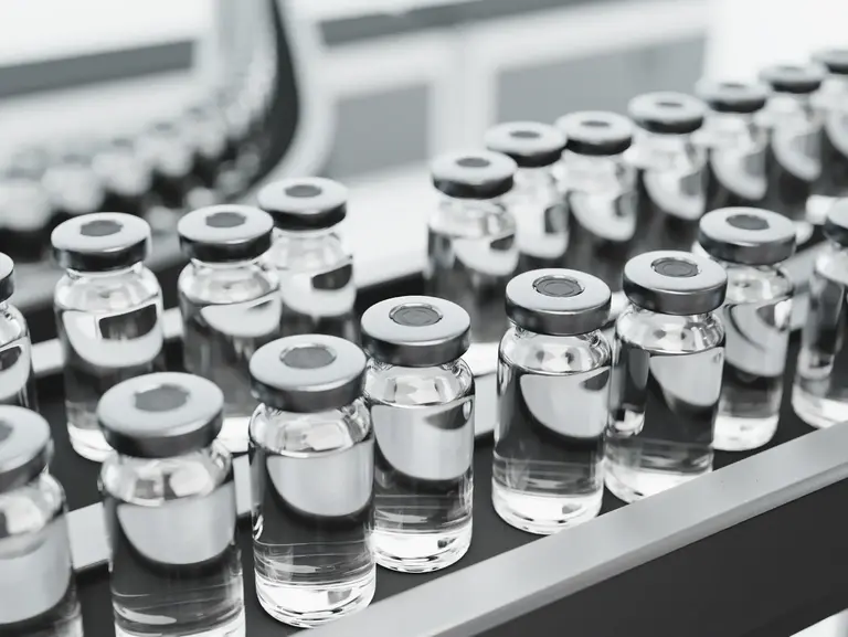 Vaccine production in a pharmateucial factory