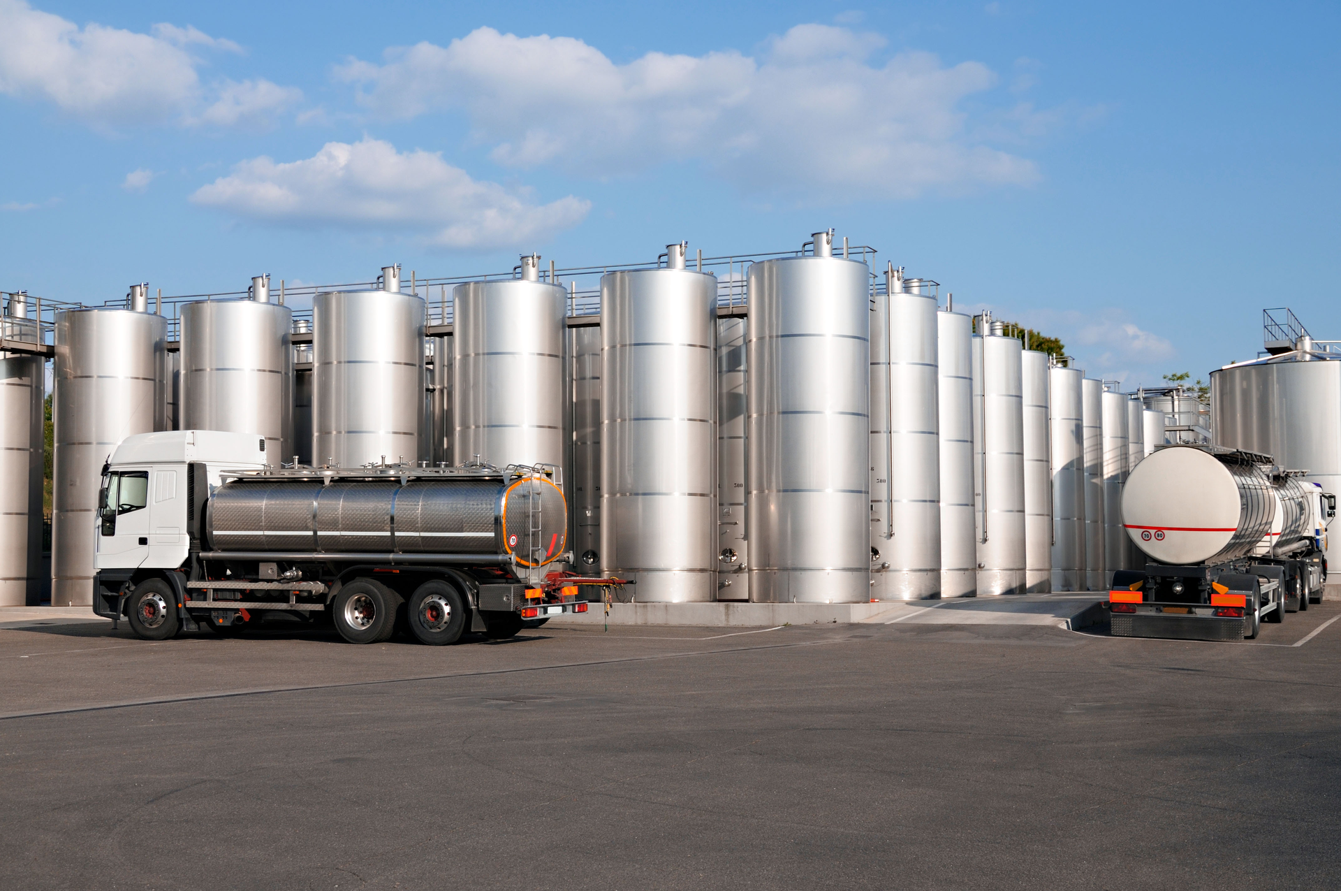 Wine Storage Tanks and Trucks