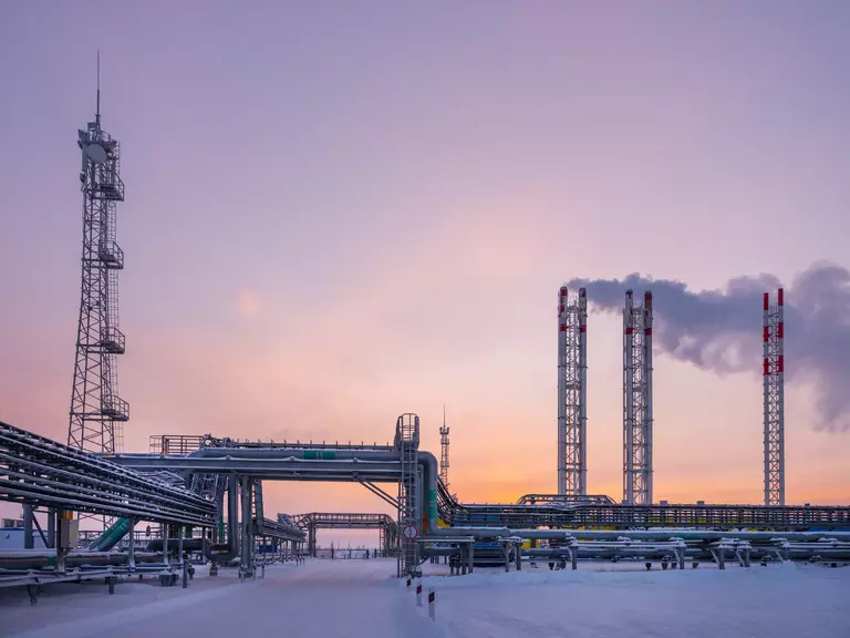 Erdgasförderung und -verarbeitung in Russland