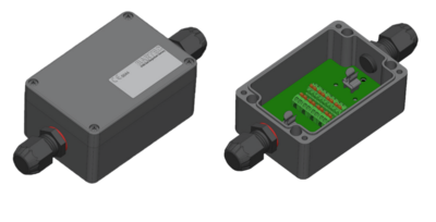 Produkt Ethernet Verbindungsbox aus
glasfaserverstärktem Polyester